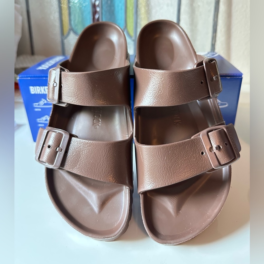 Birkenstock Eva in “Roast” Brown, Double Strap Sandals Size 38 (US 7.5) - Picture 2 of 14